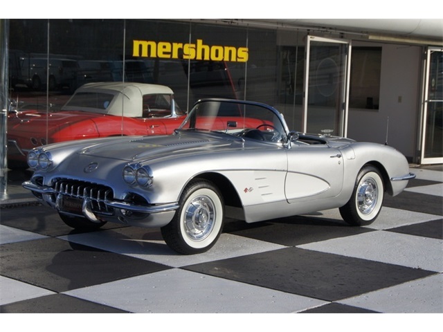 1958 Chevrolet Corvette Convertible - Rare Inca Silver, 4 Speed! 1958 Chevrolet Corvette