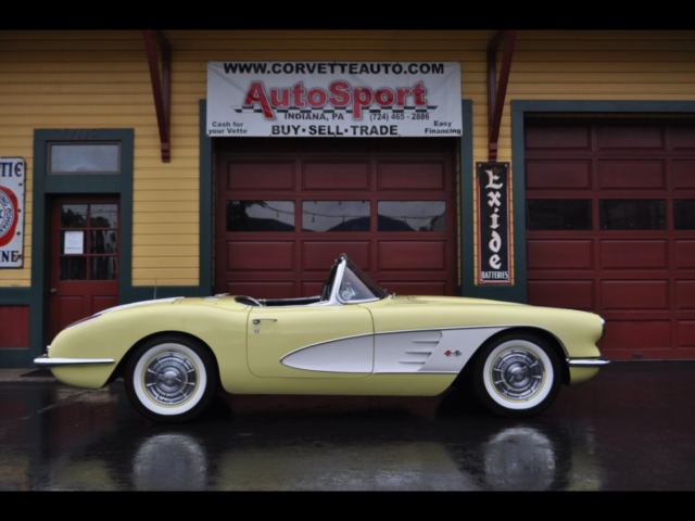 1958 Chevrolet Corvette Extemely Rare Panama Yellow 1958 Corvette! 73061 Miles P 1958 Chevrolet Corvette Extemely Rare Panama Yellow 1958 Corvette!