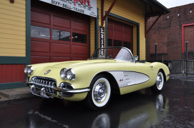 1958 Chevrolet Corvette Extemely Rare Panama Yellow 1958 Corvette! - photo 11