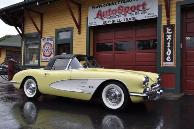 1958 Chevrolet Corvette Extemely Rare Panama Yellow 1958 Corvette! - photo 2
