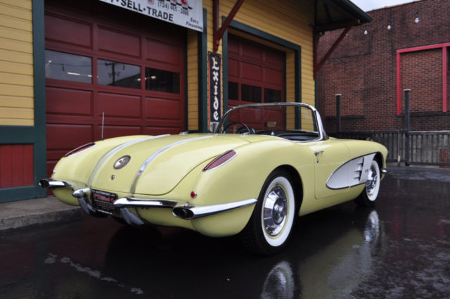 1958 Chevrolet Corvette Extemely Rare Panama Yellow 1958 Corvette! - photo 9