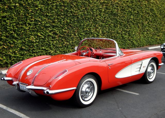 1958 Chevrolet Corvette Fuel Injected 4 Speed Hard Top Roadster w/ Power Windows 1958 Chevrolet Corvette Fuel Injected 4 Speed Hard Top Roadster