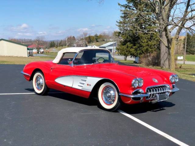 1958 Chevrolet Corvette Orig#MatchDualQuad245hp*Auto*SignetRed/Charocal* - photo 4