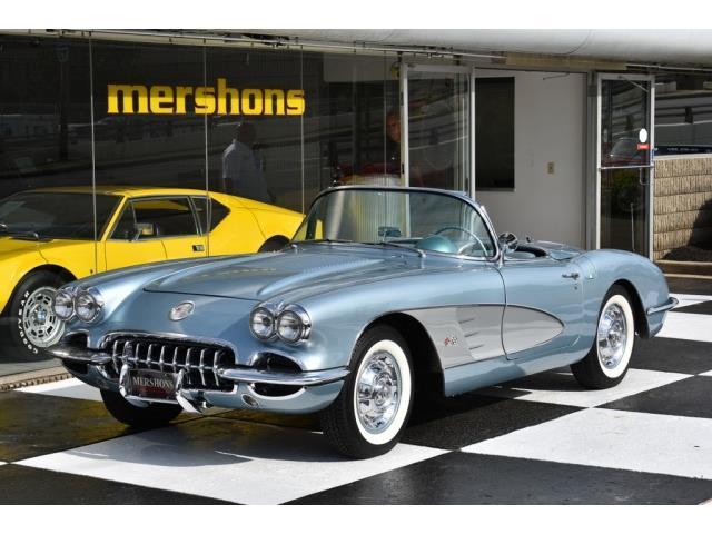 1958 Chevrolet Corvette, Silver/Blue, Power Windows, Dual 4's, 4 Speed! 1958 Chevrolet Corvette