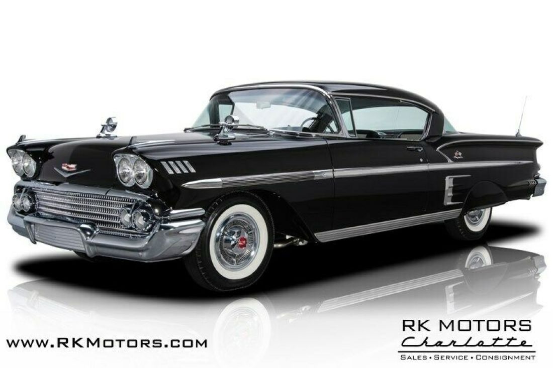 1958 Chevrolet Impala Onyx Black Hardtop 348 V8 3 Speed Automatic 1958 Chevrolet Impala