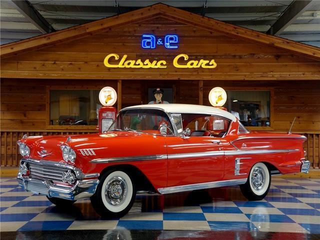1958 Chevrolet Impala - Rio Red / Artic White 1958 Chevrolet Impala Period Correct 348 cui / Turboglide Trans
