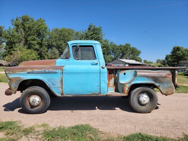 1958 CHEVROLET NAPCO 4X4 APACHE FACTORY SHORTBED STEPSIDE ORIGINAL PROJECT WARN 1958 Chevrolet 1/2 Ton Pickup