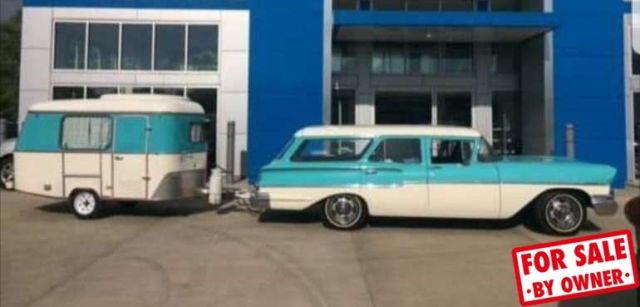 1958 Chevrolet Yeoman Station Wagon with Trailer - photo 2
