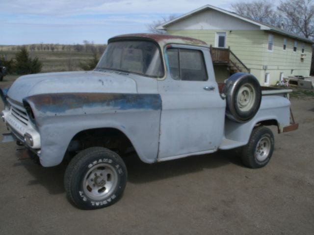 1958 Chevy Apache 4x4 NAPCO 1/2 ton Shortbox stepside 1958 Chevrolet Other Pickups 3100
