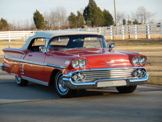 1958 CHEVY CONVERTIBLE hot rod V8 348CI TRI-POWER 1958 Chevrolet Impala Impala