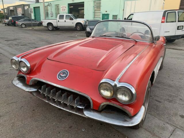 1958 Corvette Barn find, sitting since 60's, $ 1 NO RESERVE, same owner since 63 1958 Chevrolet Corvette