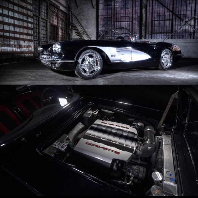 1958 Corvette convertible custom Restomod C7 LT1 crate engine Art Morrison Frame 1958 Chevrolet Corvette