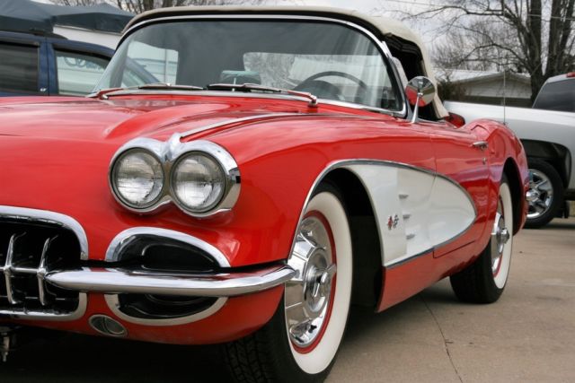 1958 CORVETTE SIGNET RED BLACK INTERIOR OLDER FRAME OFF, VERY NICE DRIVER 1958 Chevrolet Corvette ORIGINAL