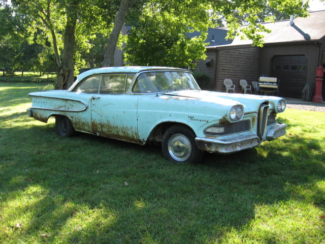 1958 Edse Ranger Two Door Hardtop like Ford Linlcon Mercury 1958 Edsel std