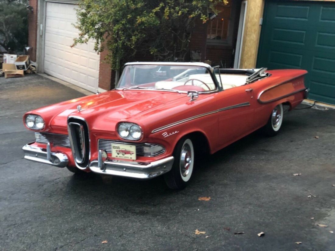 1958 EDSEL PACER CONVERTIBLE original preserved car in solid Ember Red! 1958 Edsel Pacer