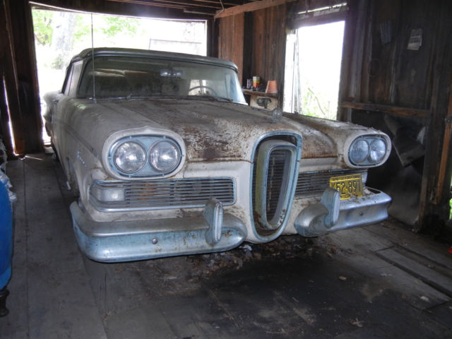 1958 Edsel Pacer Convertible Rare Barn Find Never Restored All Original NR 1958 Edsel Pacer