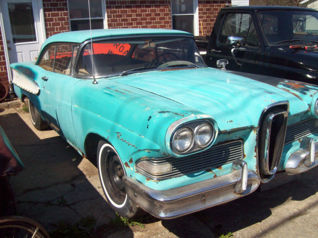 1958 EDSEL RANGER 2DR HT E400 PUSHBUTTON RUNS RARE & SOLID FORD MERCURY 1958 Edsel Ranger