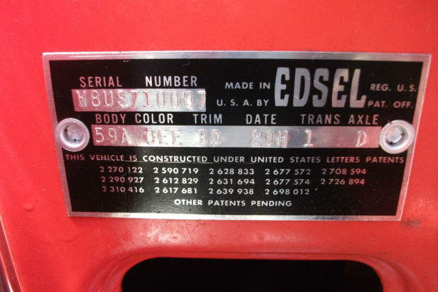 1958 Edsel ROUNDUP A-Title 1 Owner - photo 8