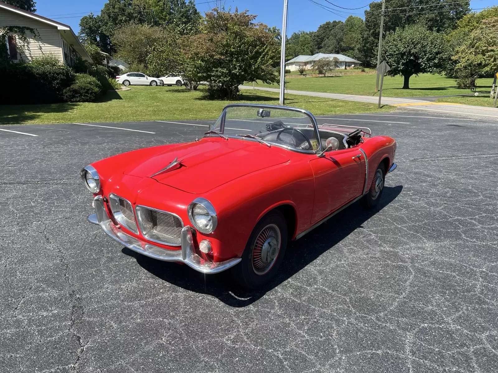 1958 Fiat 1200 Spyder Convertible Red TV Trasformabile 1958 Fiat 1200 Spyder TV Trasformabile