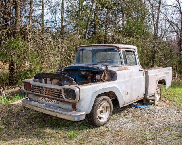 1958 FORD F-100 CUSTOM CAB SHORT BED WITH RARE BIG BACK WINDOW 1958 Ford F-100 f100