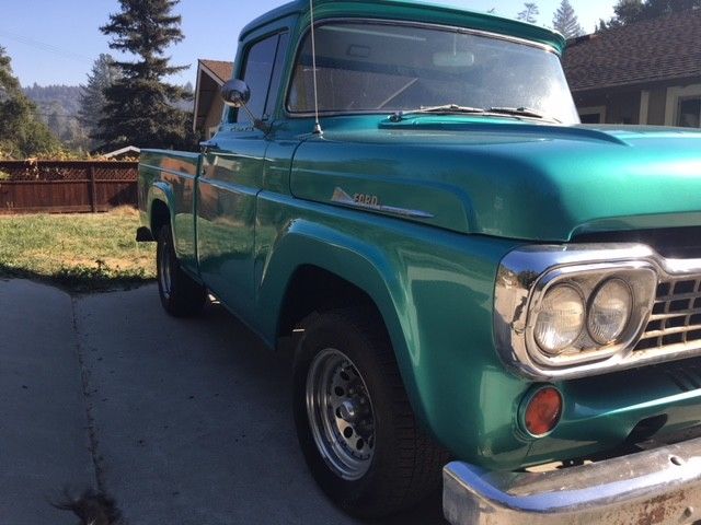 1958 Ford F-100 fleet side short bed big back window with a/c - photo 2