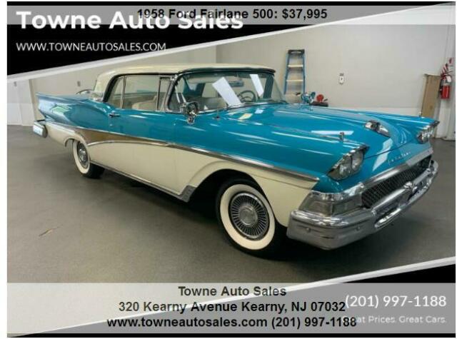 1958 Ford Fairlane 500 Automatic RWD V8 1.0L Gasoline 1958 Ford Fairlane