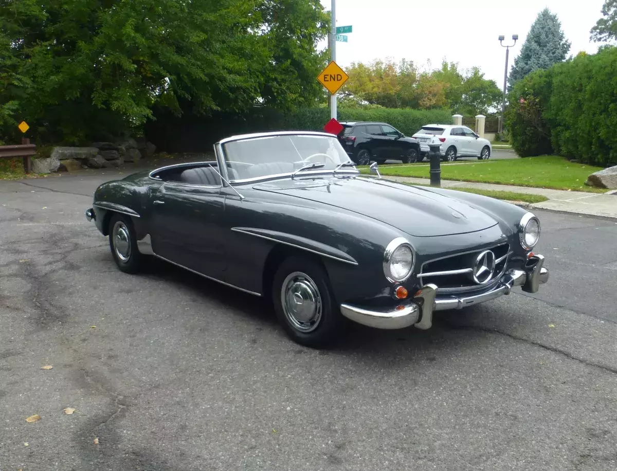 1958 Mercedes 190SL in Gunmetal Gray with a black interior 1958 Mercedes-Benz SL-Class Recent Restoration