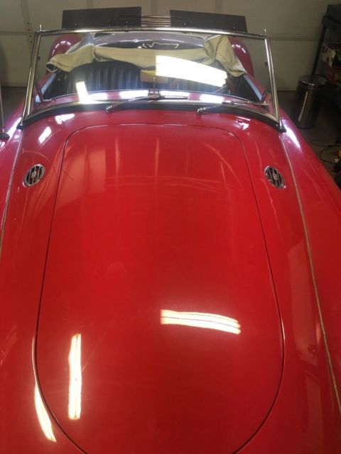1958 MG MGA Red Roadster Classic Convertible +Rack+ Custom wheel + 1.8 Engine 1958 MG MGA