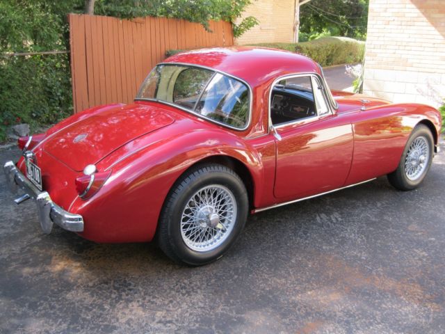1958 MGA 1500 Coupe Exclnt. Orig. 2 Owner Car Solid/Straight lovingly cared for 1958 MG MGA Leather
