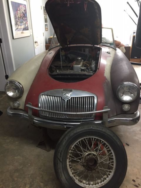 1958 MGA running barn find 1958 MG MGA