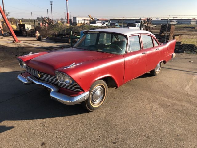 1958 PLYMOUTH 4 DOOR BELVEDERE PROJECT RUST FREE CA CLEAN TITLE NO RESERVE 1958 Plymouth Belvedere BELVEDERE