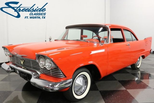 1958 Plymouth Plaza 62966 Miles Red Coupe 318 Poly V8 3 Speed Manual 1958 Plymouth Plaza --