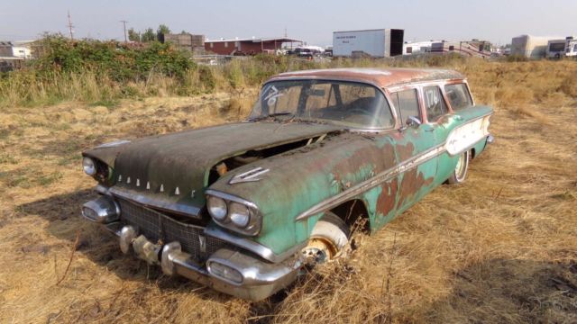 1958 Pontiac CHIEFTAIN SAFARI STATION WAGON ***NO RESERVE*** - photo 2