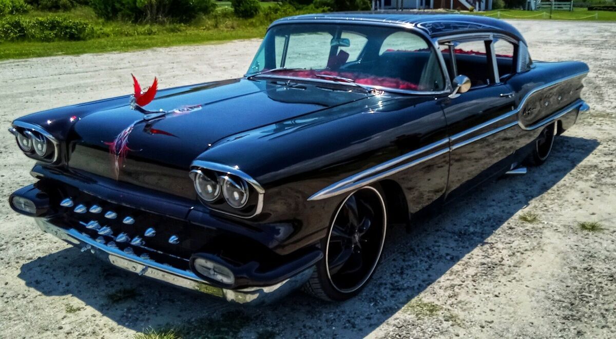 1958 Pontiac Chieftain Sedan Black RWD Automatic 2 Door 1958 Pontiac Chieftain 2 Door