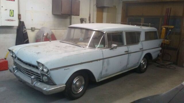 1958 Rambler Super Cross Country Station Wagon 3 speed barn find 1958 AMC Rambler