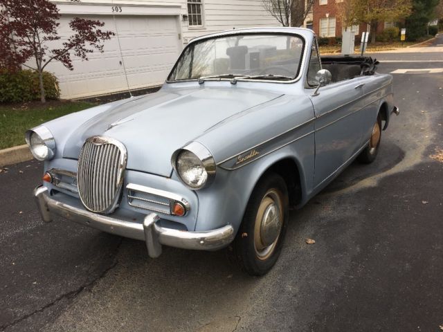 1958 Singer Gazelle Convertible Datsun B-210 Engine Manual 4-Speed 1958 Singer G80