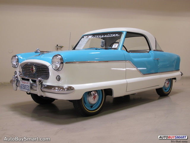 1958 White 2DR HARDTOP! 1958 Nash Metropolitan 2DR HARDTOP