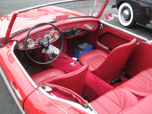 1959 Austin Healey 3000 Red with Red Piping - photo 2