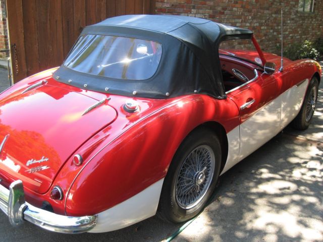 1959 Austin Healey 3000 Red with Red Piping - photo 9