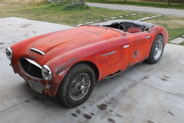 1959 Austin Healey BT7L 3000 Mk1 running & driving. Last plated in 1970 red/red 1959 Austin Healey 3000 3000 Mk 1