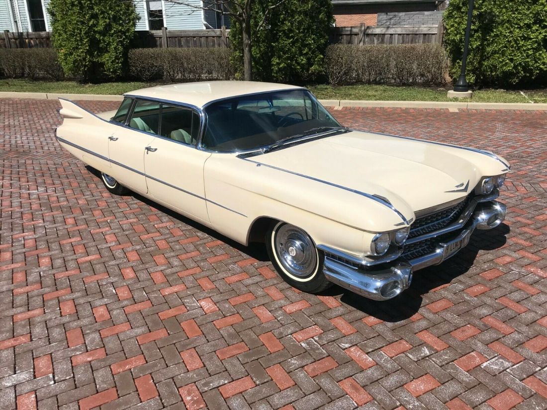 1959 CADILLAC SEDAN DEVILLE FLAT TOP 63 SERIES STUNNING EXAMPLE OF ORIGINALITY 1959 Cadillac DeVille