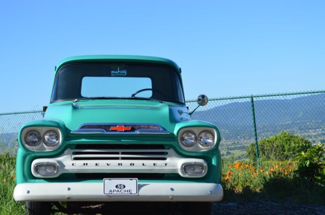 1959 Chevrolet Apache 3100 1/2 ton Fleetside pickup truck All Original! 1959 Chevrolet Other Pickups