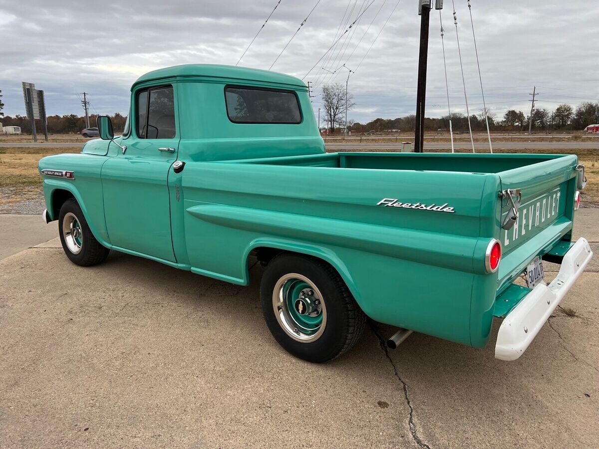 1959 Chevrolet Apache Pickup Green RWD Manual 1959 Chevrolet Apache