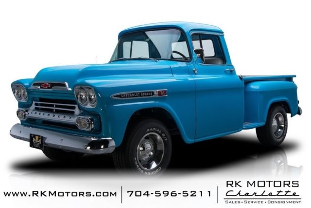 1959 Chevrolet Apache Pickup Truck Blue Pickup Truck 235 I6 3 Speed Manual 1959 Chevrolet Other Pickups Pickup Truck