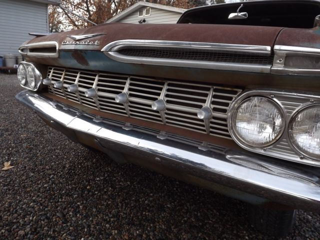 1959 CHEVROLET BELAIR FACTORY ORIGINAL BARN FIND V8 283 AUTOMATIC 1959 Chevrolet Bel Air/150/210 BELAIR