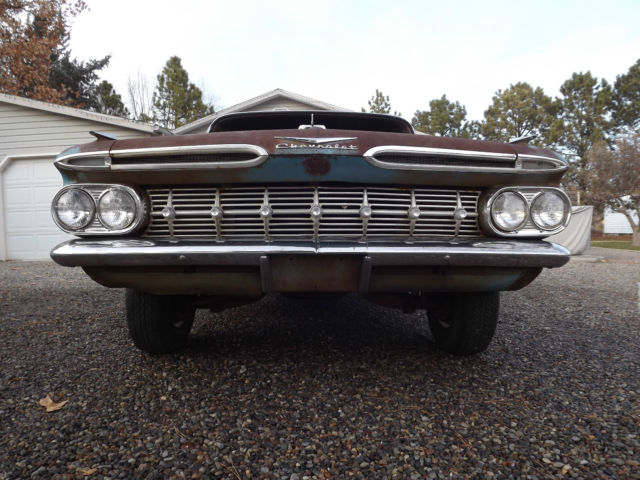1959 CHEVROLET BELAIR V8 AUTOMATIC ORIGINAL PAINT ORIG PATINA BARN FIND - IMPALA 1959 Chevrolet Bel Air/150/210 BELAIR
