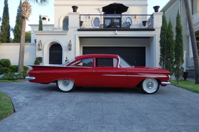 1959 Chevrolet Biscayne, Rotisserie restoration, 283 V8, automatic, AVS air bags 1959 Chevrolet Biscayne