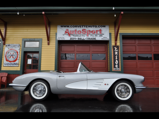 1959 Chevrolet Corvette 270hp 2x4's Frame Off Restored! 66069 Miles Inca Silver 1959 Chevrolet Corvette 270hp 2x4's Frame Off Restored!