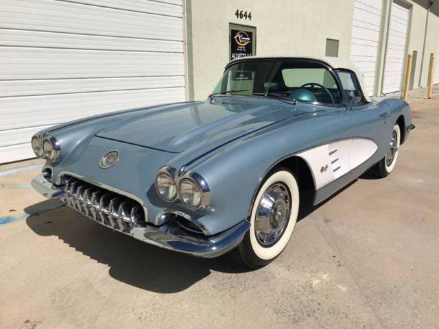 1959 Chevrolet Corvette 4 speed Frost Blue/Blue 1958 1960 1961 1962 Ford Chevy 1959 Chevrolet Corvette