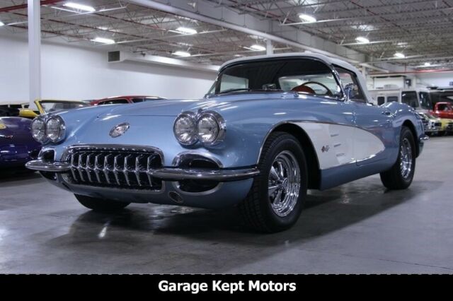 1959 Chevrolet Corvette Convertible Frost Blue Convertible 283ci/270hp V8 62173 1959 Chevrolet Corvette Convertible